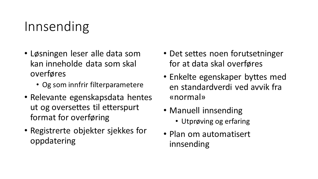 Informasjon om innsending